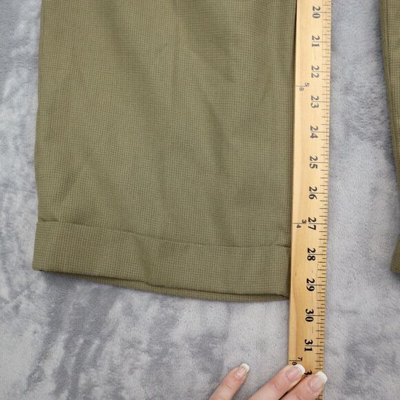 Perry Ellis Pants Mens 38 Brown Portfolio Pleated Front High Rise Dress Bottoms - Picture 7 of 14